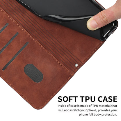 For Samsung Galaxy S26+ Stand Case PU Leather Phone Cover Imprinted Heart Pattern