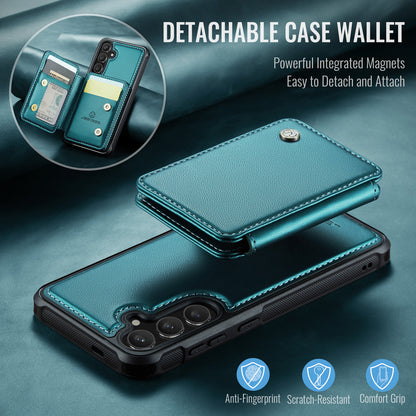 JEEHOOD For Samsung Galaxy S26+ Case  J05 Leather Mobile Cover with Detachable Magnetic Card Bag