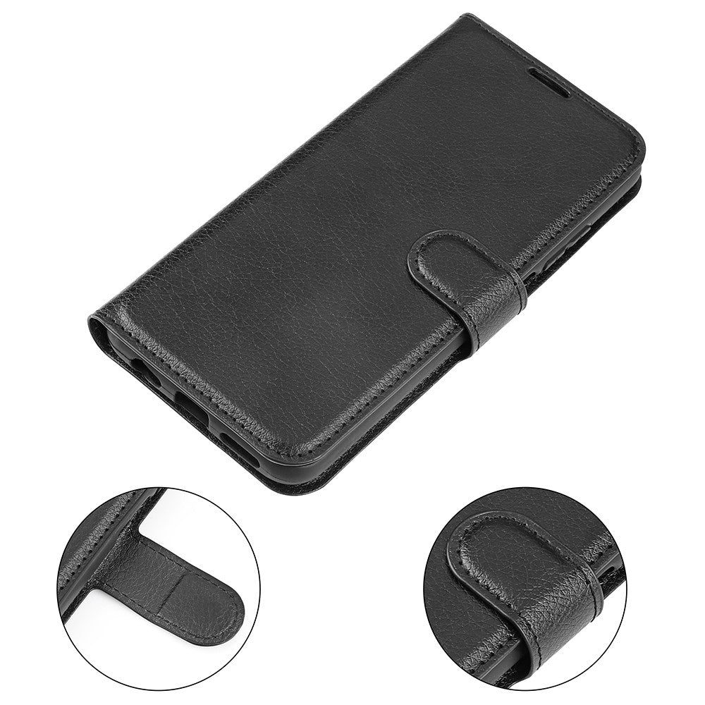 For Samsung Galaxy S26+ Case Wallet Stand Litchi Texture Shockproof Leather Phone Cover