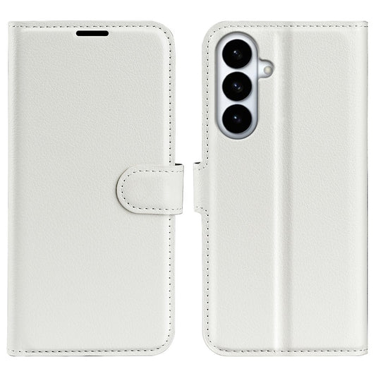For Samsung Galaxy S26+ Case Wallet Stand Litchi Texture Shockproof Leather Phone Cover