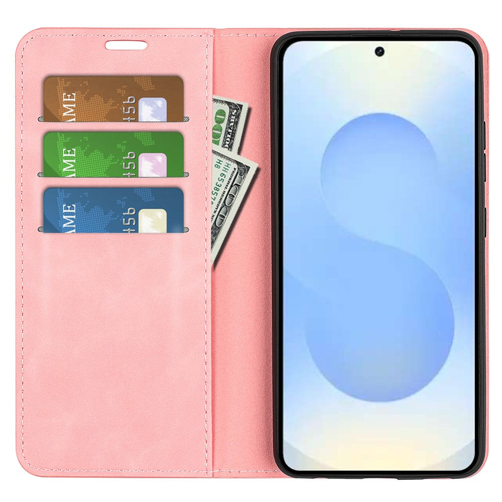 For Samsung Galaxy S26+ Case Skin Touch Leather Wallet Phone Cover