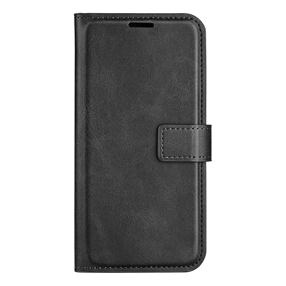 For Samsung Galaxy S26+ Stand Case Anti-Scratch Calf Texture Leather Phone Cover