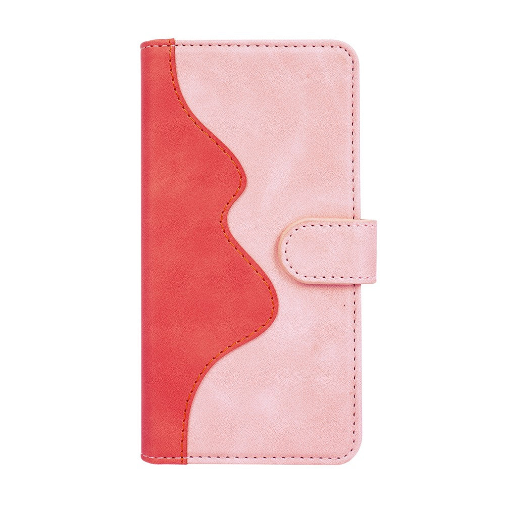 For Samsung Galaxy S26+ Wallet Case Leather Phone Cover Splicing Color