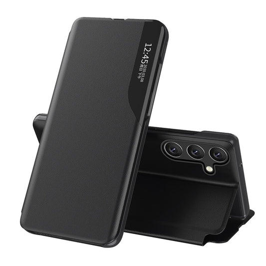 For Samsung Galaxy S26+ Phone Case View Window Folio Flip PU Leather Stand Cover