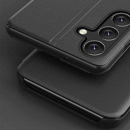 For Samsung Galaxy S26+ Phone Case View Window Folio Flip PU Leather Stand Cover
