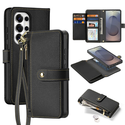 DUX DUCIS For Samsung Galaxy S26 Ultra Case  Lawa Series Detachable Magnetic Cowhide Leather Cover Zipper Wallet