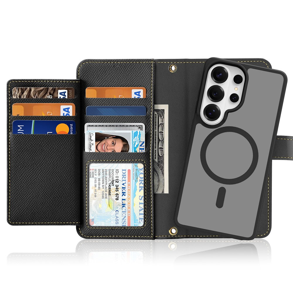 DUX DUCIS For Samsung Galaxy S26 Ultra Case  Lawa Series Detachable Magnetic Cowhide Leather Cover Zipper Wallet