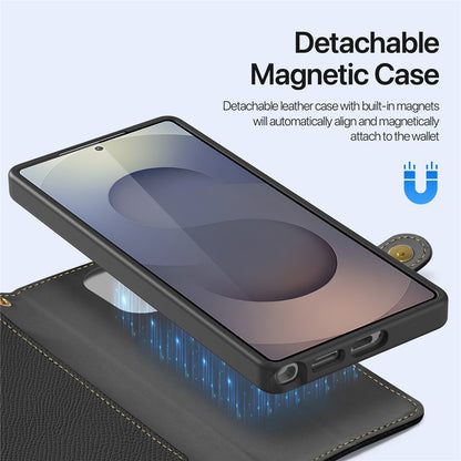 DUX DUCIS For Samsung Galaxy S26 Ultra Case  Lawa Series Detachable Magnetic Cowhide Leather Cover Zipper Wallet
