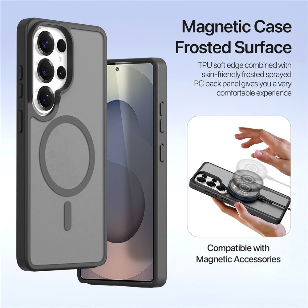 DUX DUCIS For Samsung Galaxy S26 Ultra Case  Lawa Series Detachable Magnetic Cowhide Leather Cover Zipper Wallet