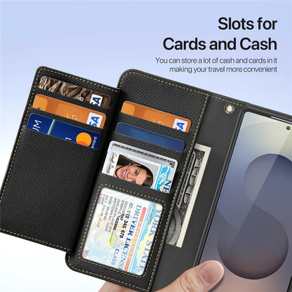 DUX DUCIS For Samsung Galaxy S26 Ultra Case  Lawa Series Detachable Magnetic Cowhide Leather Cover Zipper Wallet