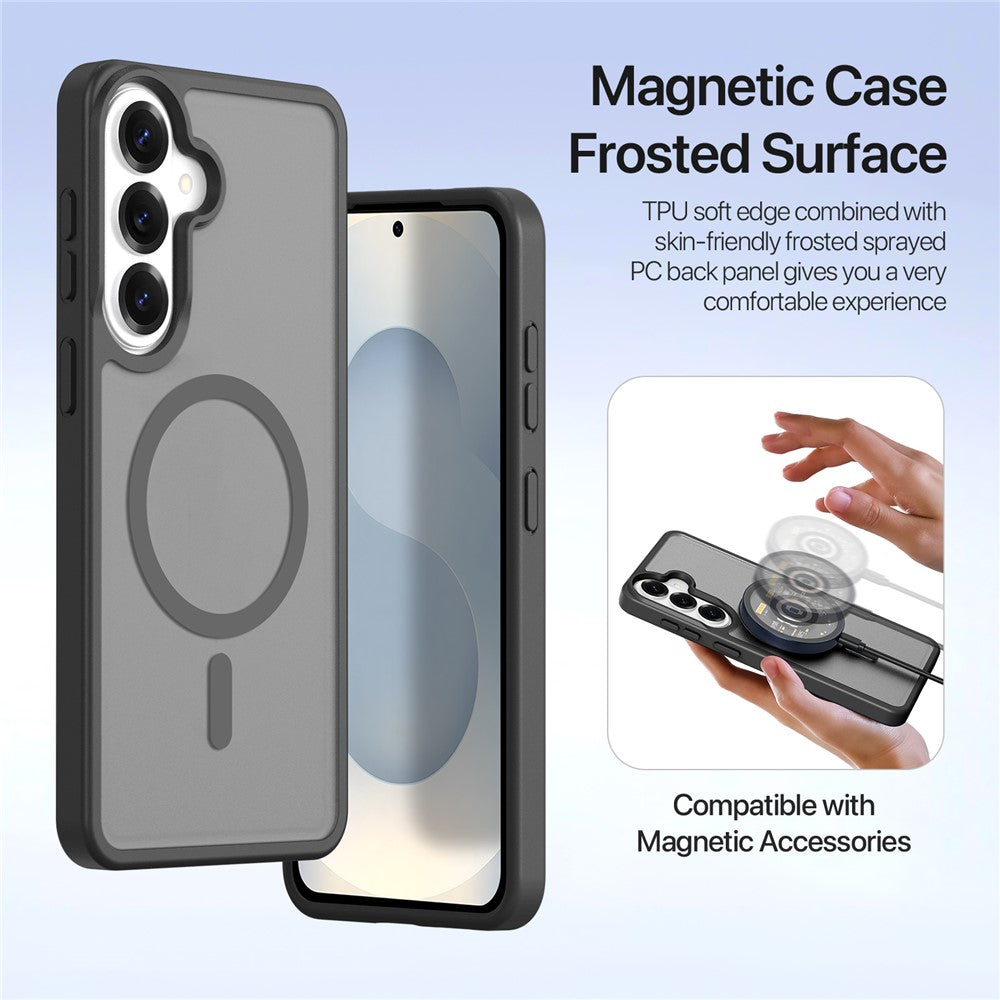 DUX DUCIS For Samsung Galaxy S26+ Case  Lawa Series Detachable Magnetic Cowhide Leather Cover Zipper Wallet