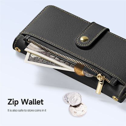 DUX DUCIS For Samsung Galaxy S26+ Case  Lawa Series Detachable Magnetic Cowhide Leather Cover Zipper Wallet