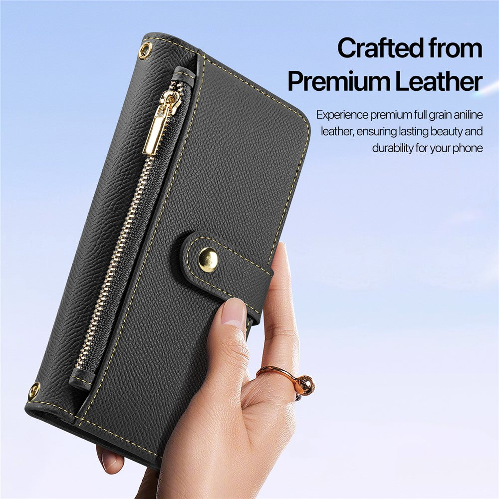 DUX DUCIS For Samsung Galaxy S26+ Case  Lawa Series Detachable Magnetic Cowhide Leather Cover Zipper Wallet