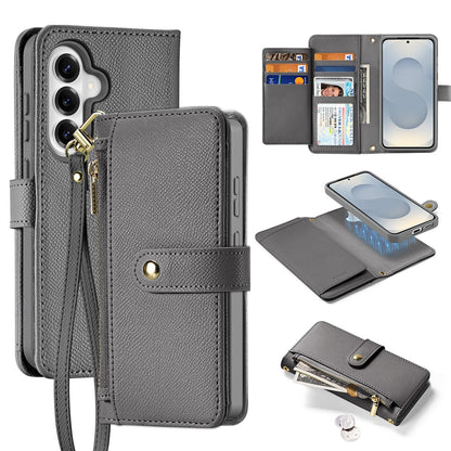 DUX DUCIS For Samsung Galaxy S26+ Case  Lawa Series Detachable Magnetic Cowhide Leather Cover Zipper Wallet