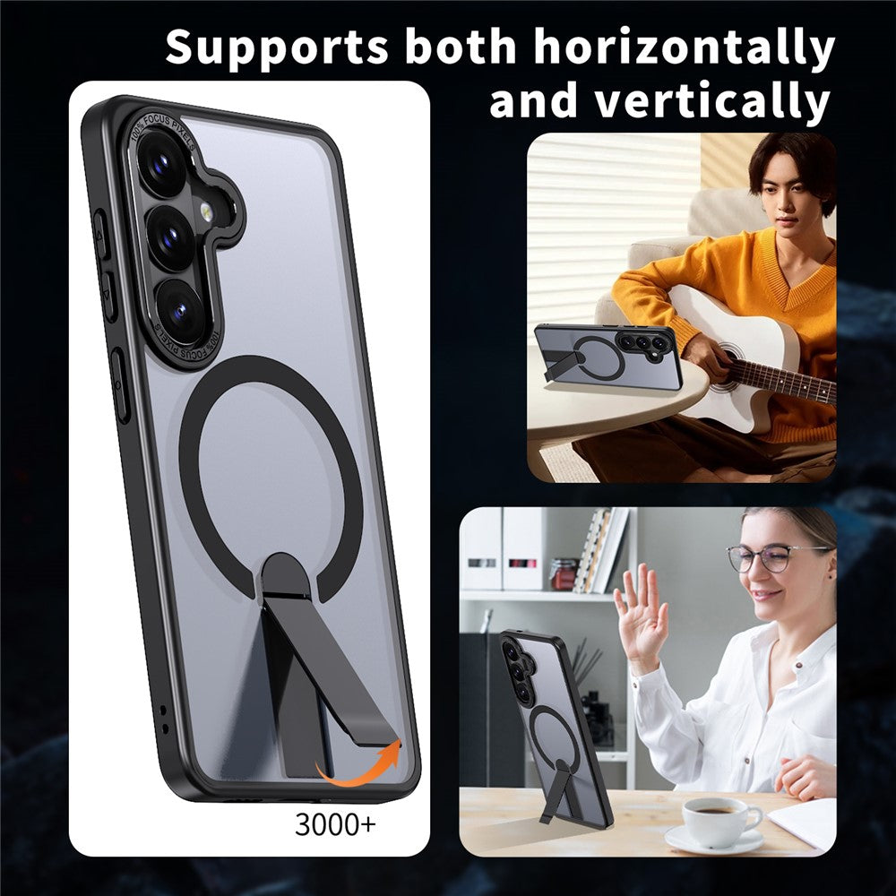 For Samsung Galaxy S26+ Magnetic Case Kickstand TPU + Acrylic Phone Cover