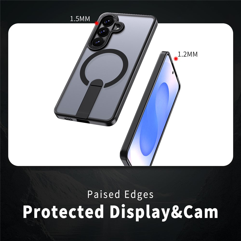 For Samsung Galaxy S26+ Magnetic Case Kickstand TPU + Acrylic Phone Cover