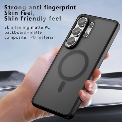 For Samsung Galaxy S26 Ultra Magnetic Case TPU + PC Matte Skin Touch Phone Cover