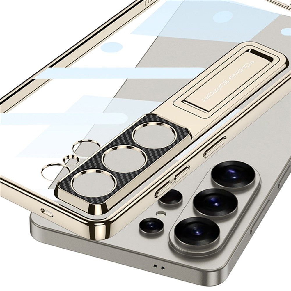 GKK For Samsung Galaxy S26 Ultra Case Kickstand TPU + PC Phone Shell Electroplating