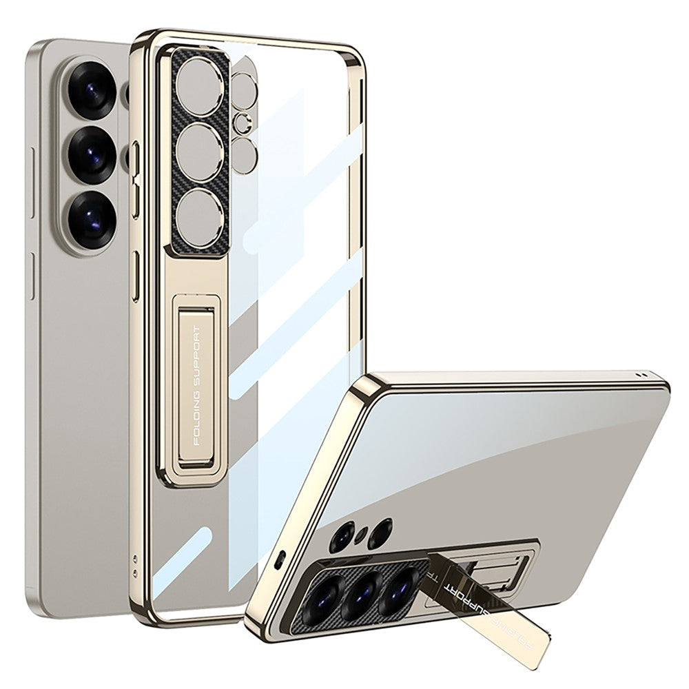 GKK For Samsung Galaxy S26 Ultra Case Kickstand TPU + PC Phone Shell Electroplating