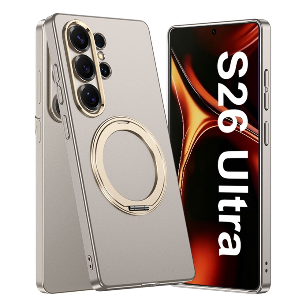 GKK For Samsung Galaxy S26 Ultra Magnetic Case Rotating Kickstand Hard PC Slim Phone Cover