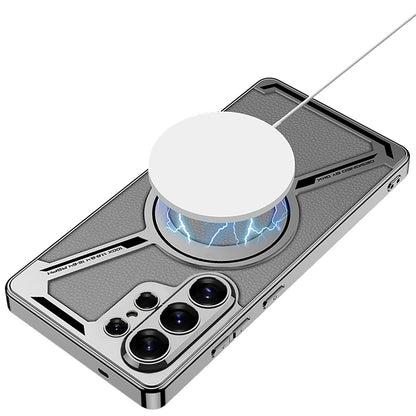GKK For Samsung Galaxy S26 Ultra Magnetic Case Anti-Scratch PC+TPU+PU Phone Cover