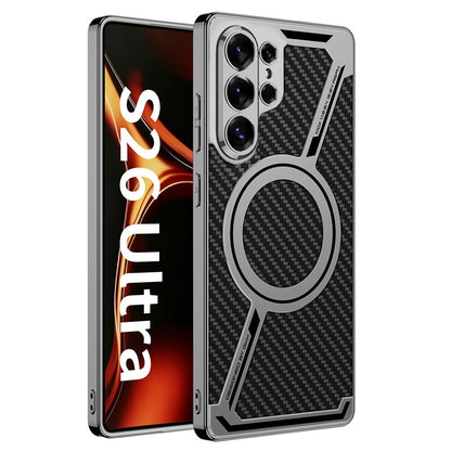 GKK For Samsung Galaxy S26 Ultra Magnetic Case Anti-Scratch PC+TPU+PU Phone Cover
