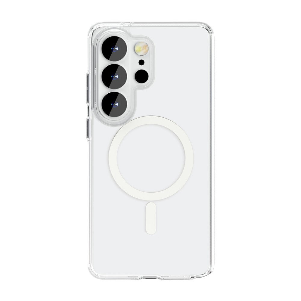 For Samsung Galaxy S26 Ultra Magnetic Case PC + TPU Clear Phone Cover