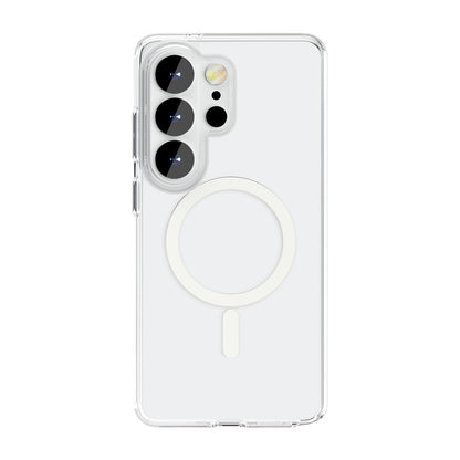 For Samsung Galaxy S26 Ultra Magnetic Case PC + TPU Clear Phone Cover