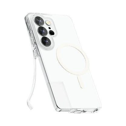 For Samsung Galaxy S26 Ultra Magnetic Case PC + TPU Clear Phone Cover