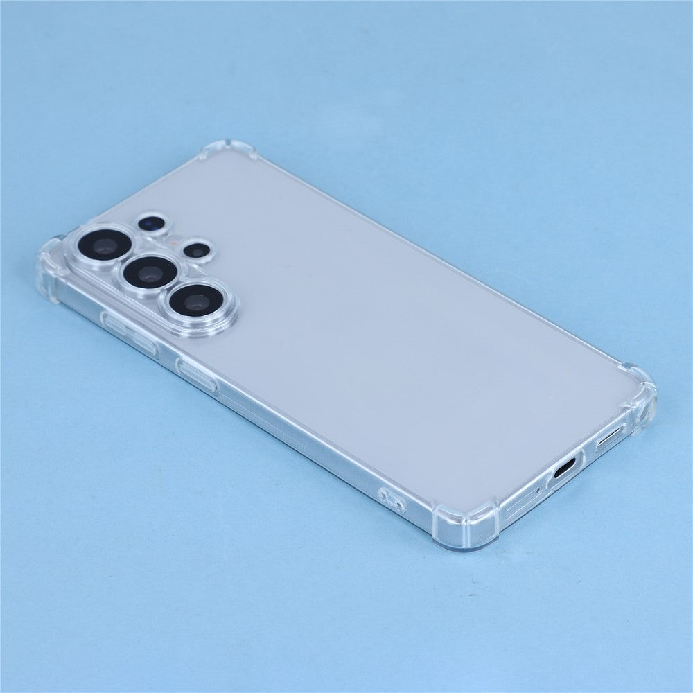 For Samsung Galaxy S26 Ultra Transparent TPU Case Reinforced Corners Drop-proof Phone Cover