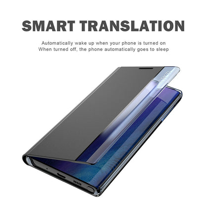 For Samsung Galaxy S26+ Case View Window Scratch-Resistant PU Leather Flip Stand Phone Cover