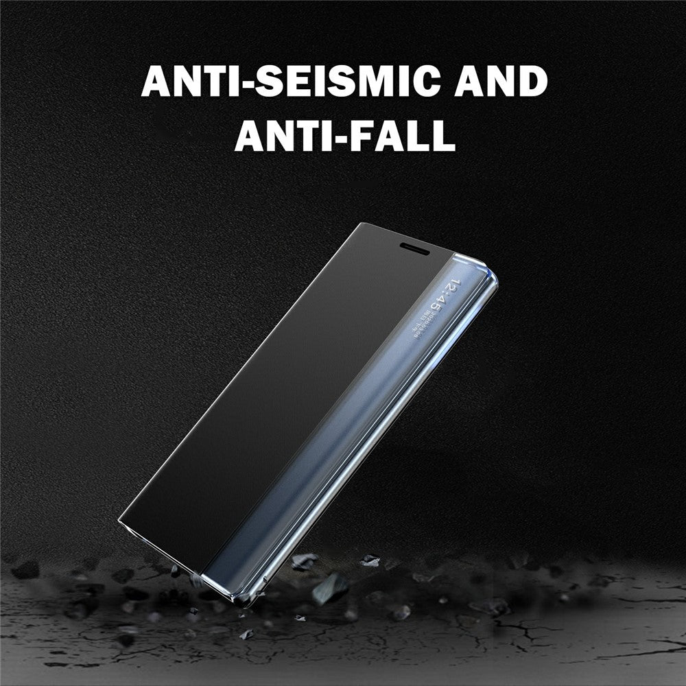For Samsung Galaxy S26+ Case View Window Scratch-Resistant PU Leather Flip Stand Phone Cover