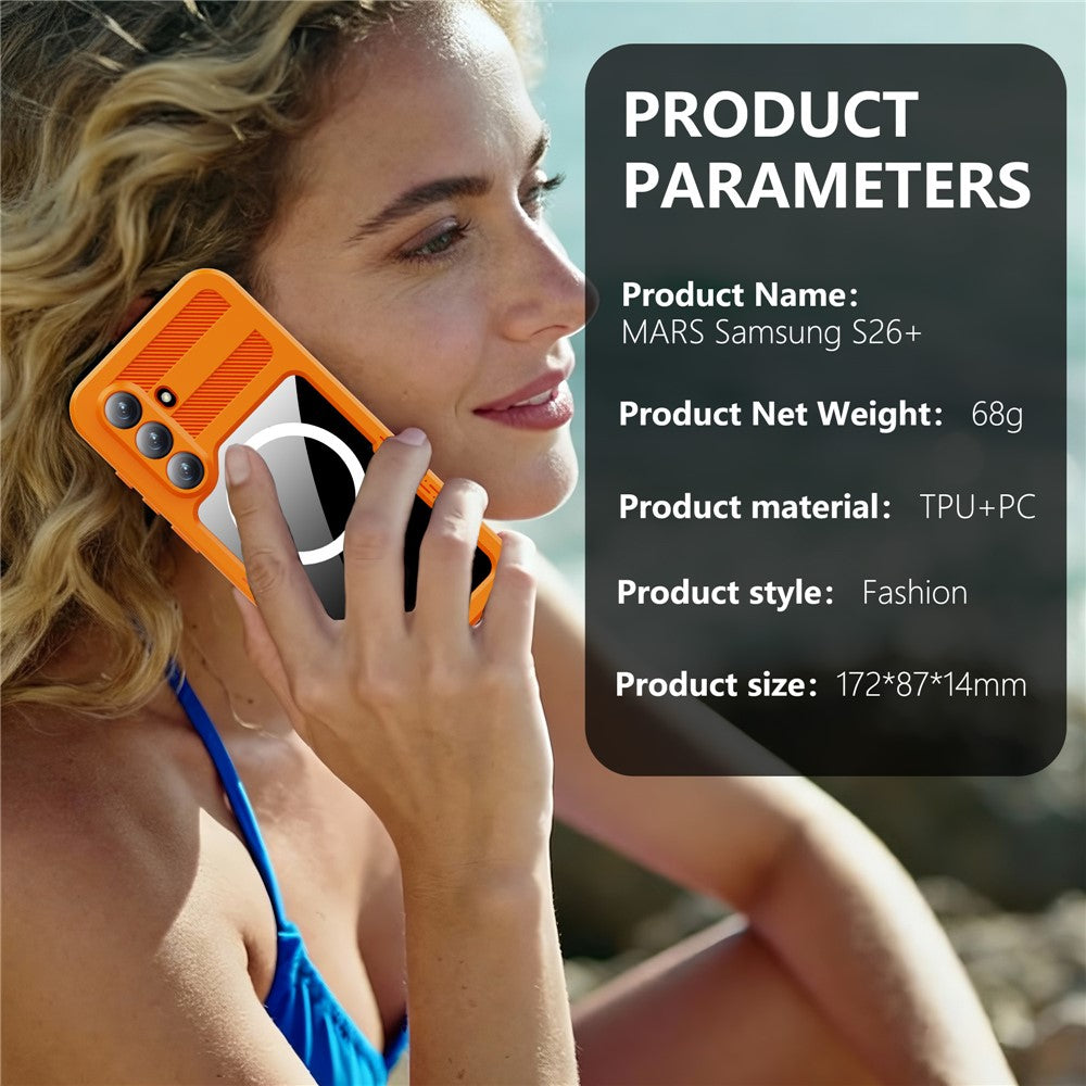 REDPEPPER For Samsung Galaxy S26+ IP68 Waterproof Case Clear Magnetic Phone Cover