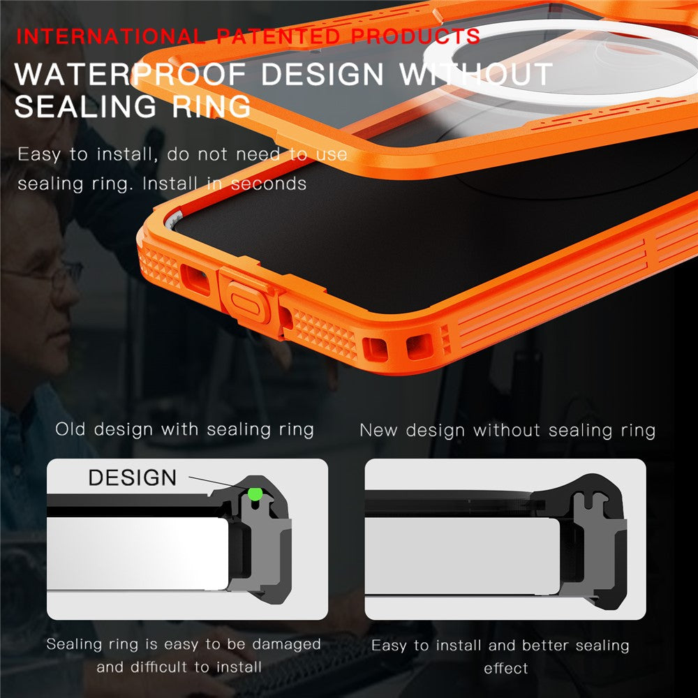 REDPEPPER For Samsung Galaxy S26+ IP68 Waterproof Case Clear Magnetic Phone Cover