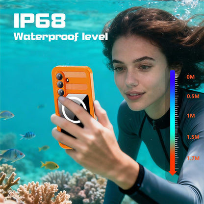 REDPEPPER For Samsung Galaxy S26+ IP68 Waterproof Case Clear Magnetic Phone Cover