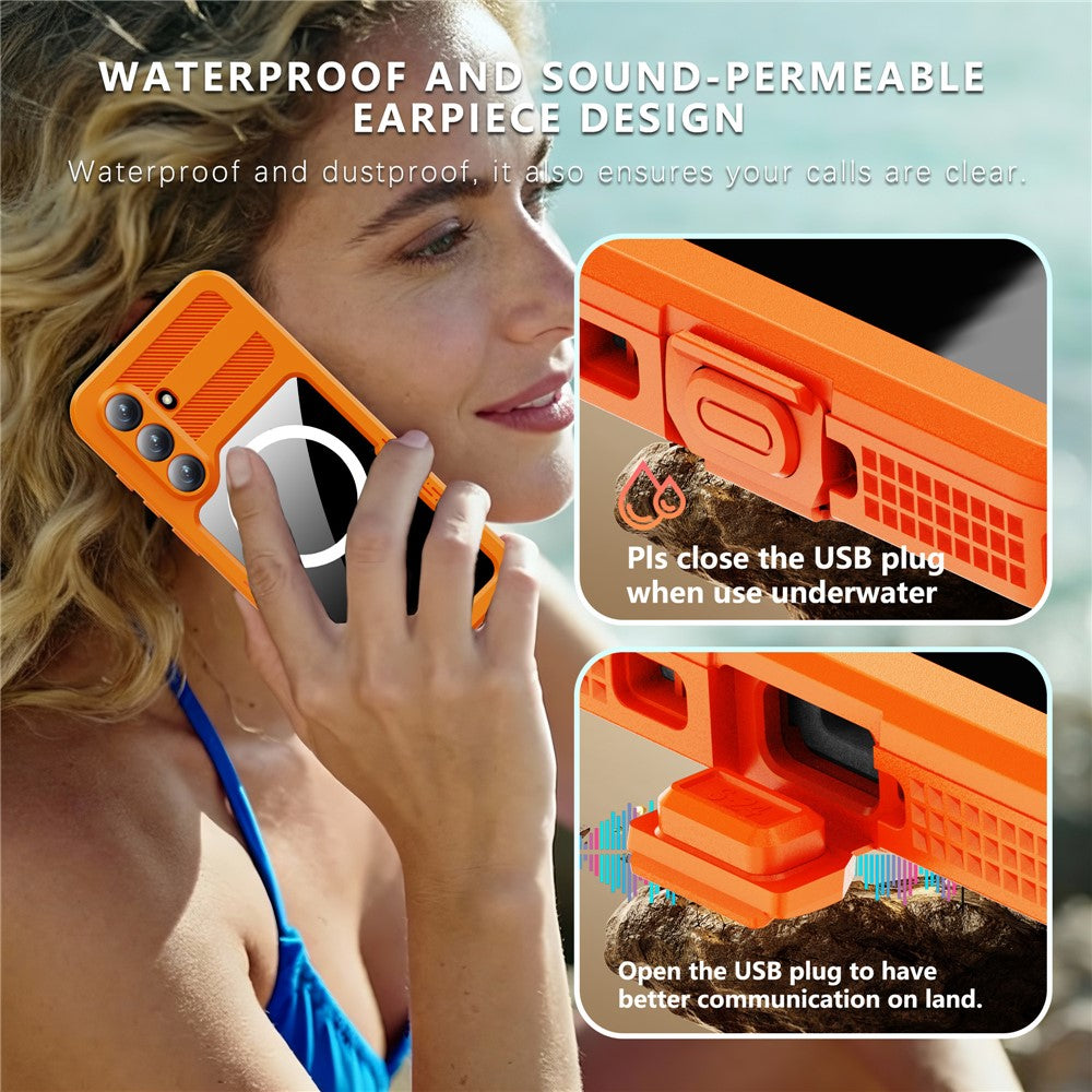 REDPEPPER For Samsung Galaxy S26+ IP68 Waterproof Case Clear Magnetic Phone Cover