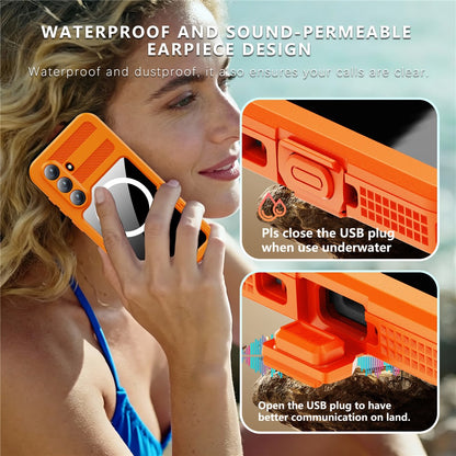 REDPEPPER For Samsung Galaxy S26+ IP68 Waterproof Case Clear Magnetic Phone Cover