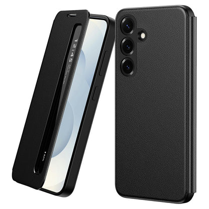For Samsung Galaxy S26+ Case Smart View Window Leather Phone Cover