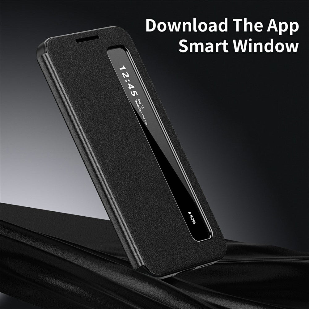 For Samsung Galaxy S26+ Case Smart View Window Leather Phone Cover