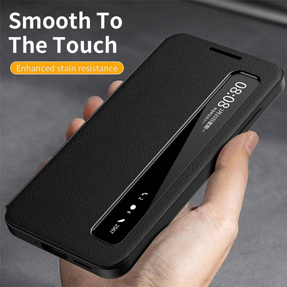 For Samsung Galaxy S26+ Case Smart View Window Leather Phone Cover