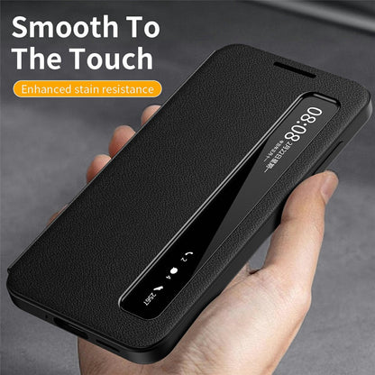 For Samsung Galaxy S26+ Case Smart View Window Leather Phone Cover