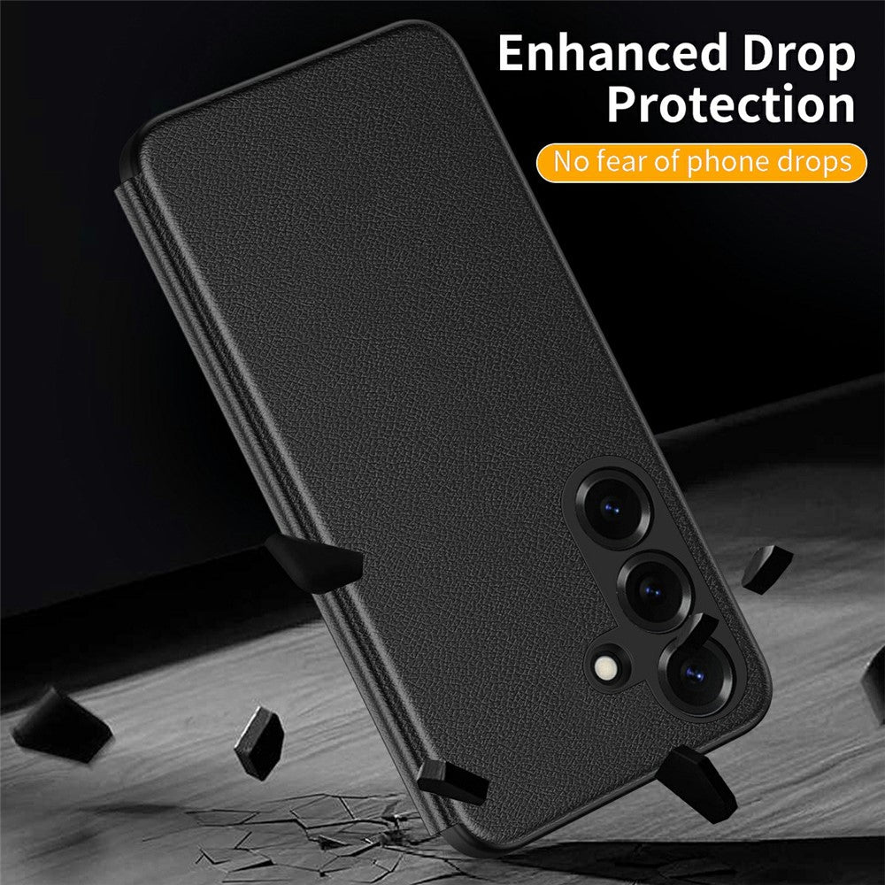 For Samsung Galaxy S26+ Case Smart View Window Leather Phone Cover