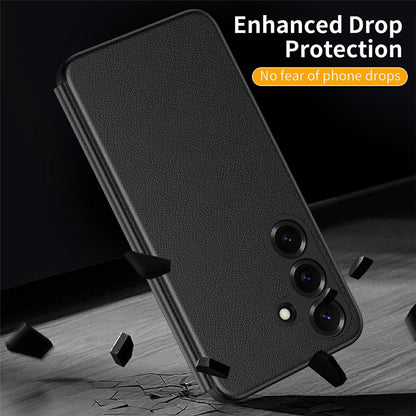 For Samsung Galaxy S26+ Case Smart View Window Leather Phone Cover