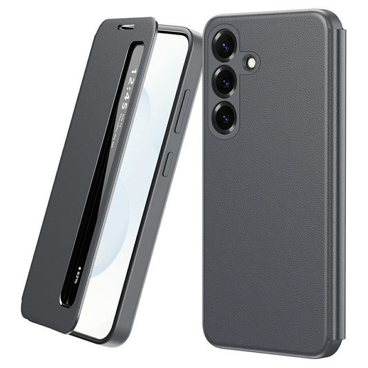 For Samsung Galaxy S26+ Case Smart View Window Leather Phone Cover