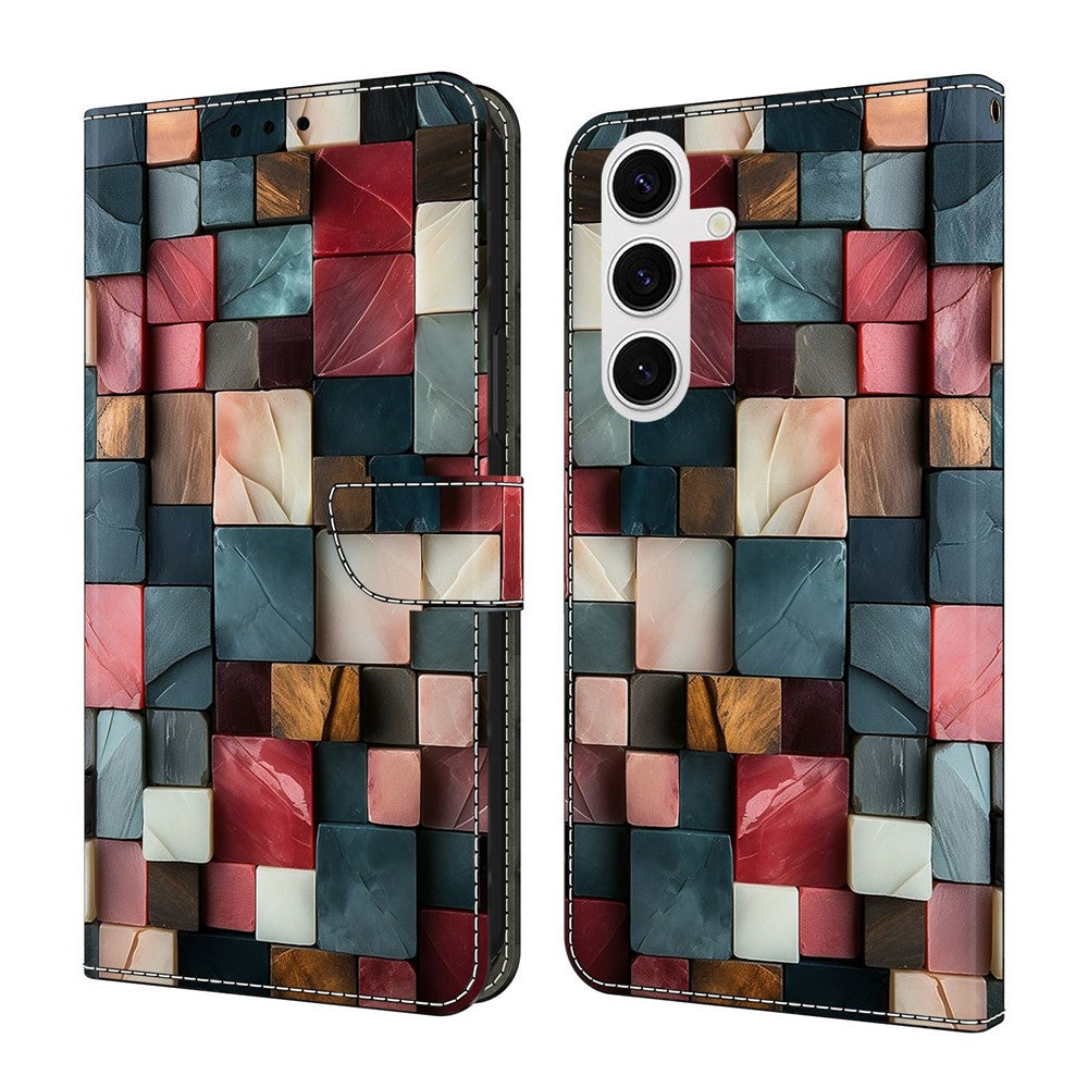 For Samsung Galaxy S26+ Wallet Case Foldable Stand Pattern Printing Leather Flip Phone Cover