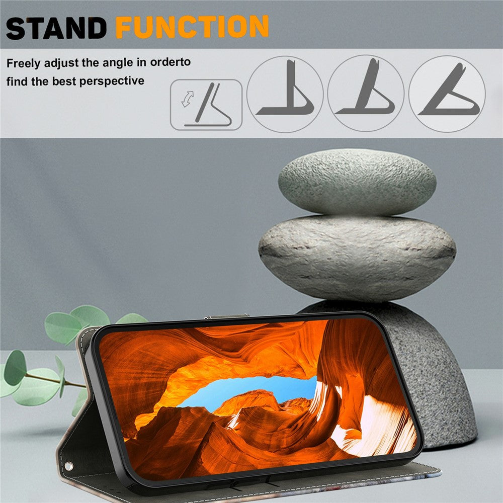 For Samsung Galaxy S26+ Wallet Case Foldable Stand Pattern Printing Leather Flip Phone Cover