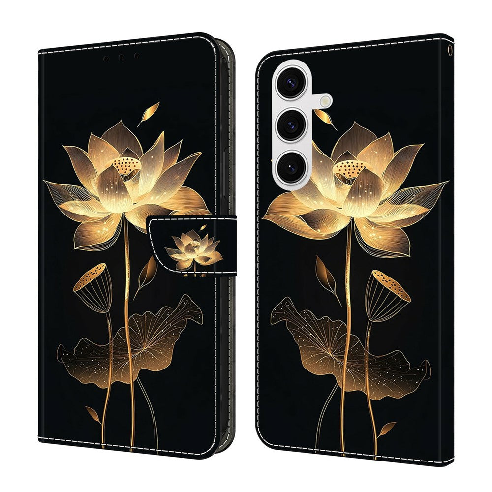 For Samsung Galaxy S26+ Wallet Case Foldable Stand Pattern Printing Leather Flip Phone Cover