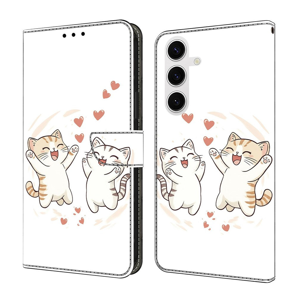 For Samsung Galaxy S26+ Wallet Case Foldable Stand Pattern Printing Leather Flip Phone Cover