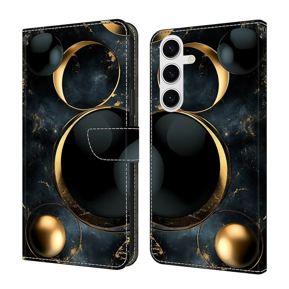 For Samsung Galaxy S26+ Wallet Case Foldable Stand Pattern Printing Leather Flip Phone Cover