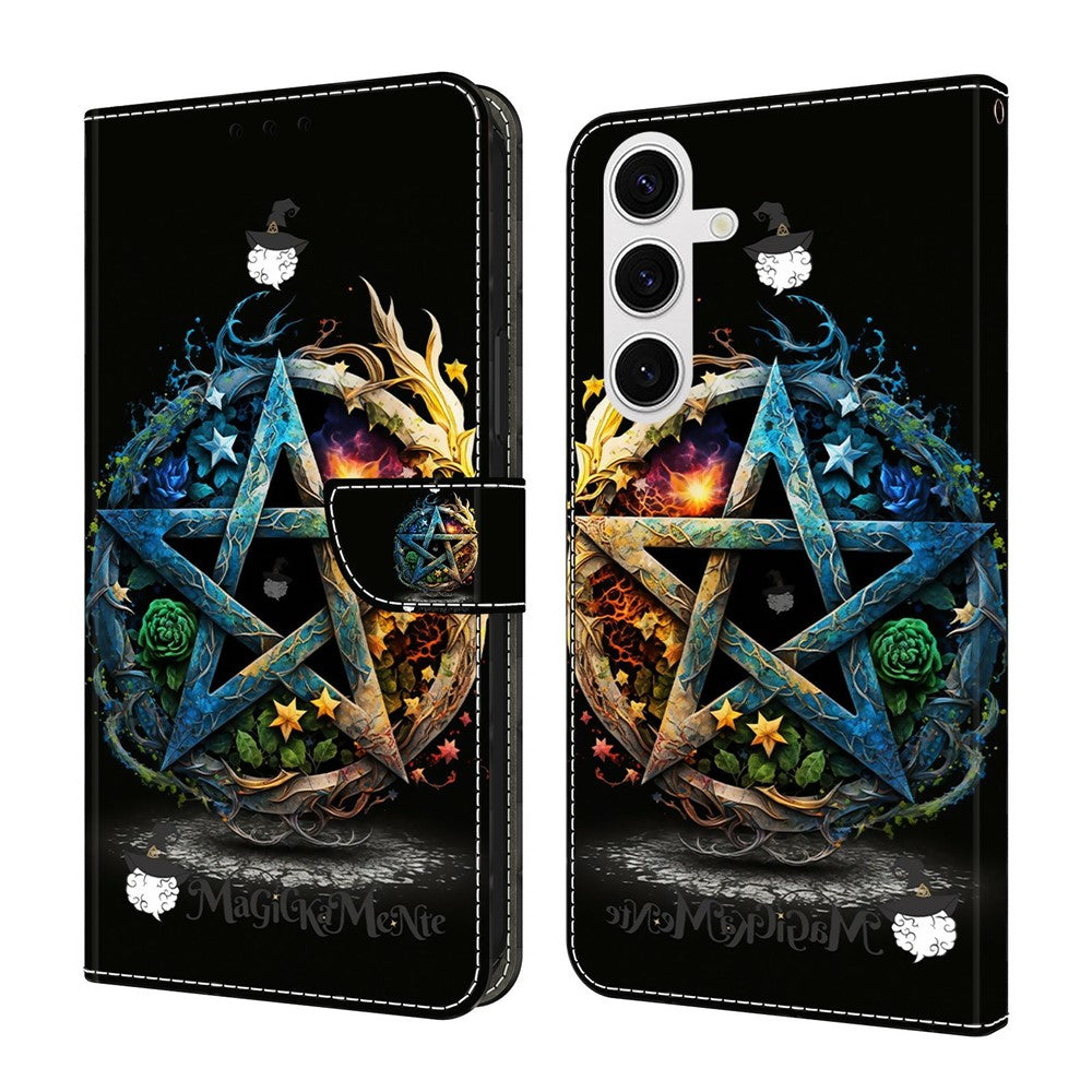 For Samsung Galaxy S26+ Wallet Case Foldable Stand Pattern Printing Leather Flip Phone Cover